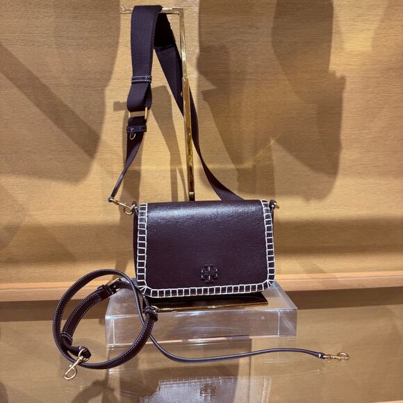 Tory Burch Thea Flap Crossbody 170061 Cedar $675 - Picture 1 of 10